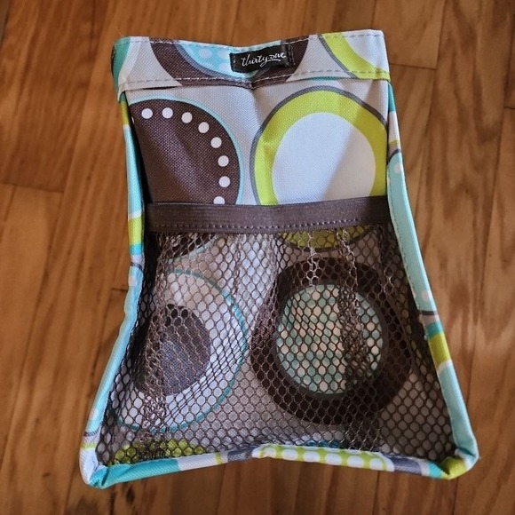 Thirty-One Small Tote Bag Multicolor Geometric‎ Pattern Structured Modern - Picture 7 of 8